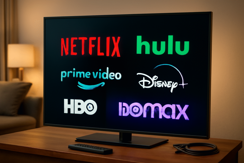 TV showing OTT services